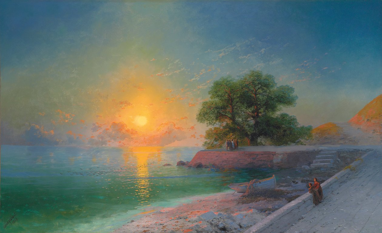 Passeggiata al Tramonto, 1869 da Ivan Konstantinovich Aivazovsky