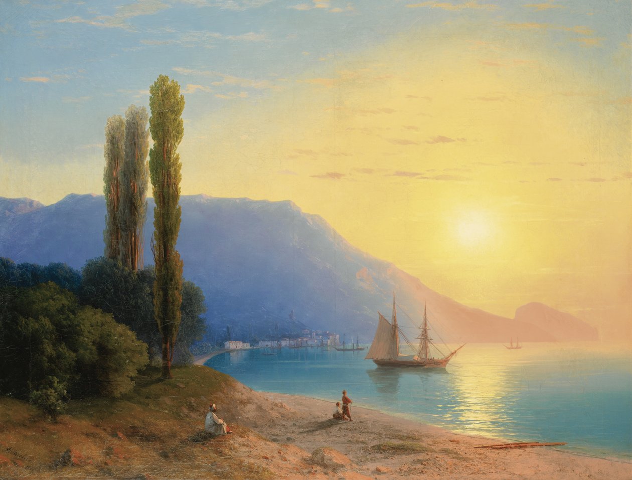 Tramonto su Yalta da Ivan Konstantinovich Aivazovsky
