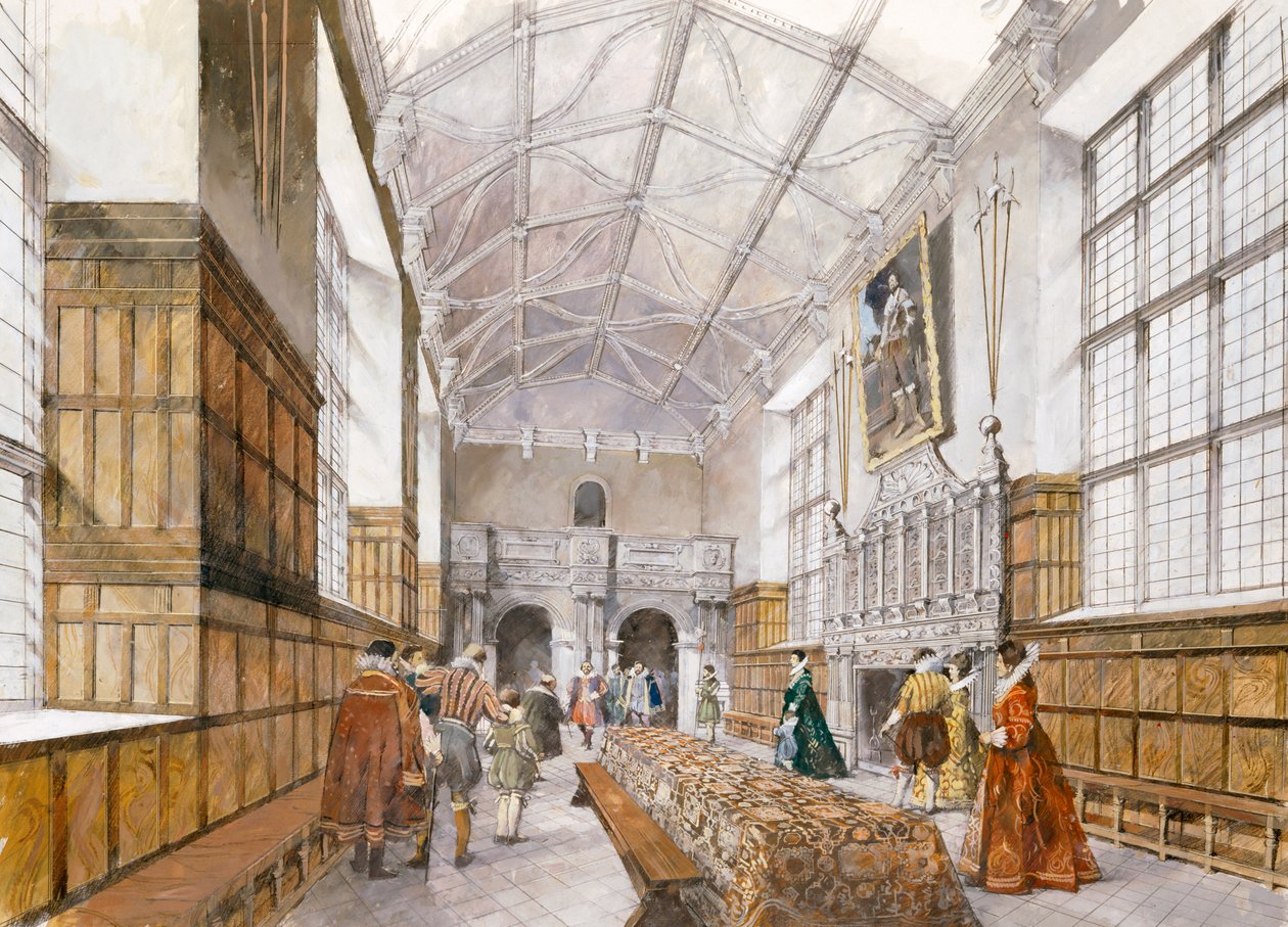 Kirby Hall, inizio XVII secolo da Ivan Lapper