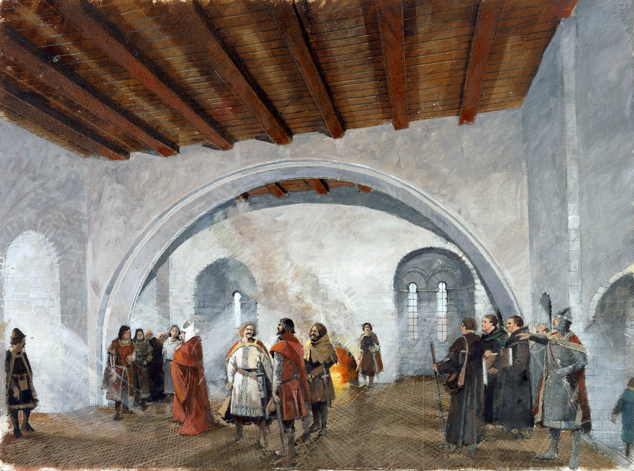 Il mastio, castello di Scarborough, XIV secolo da Ivan Lapper