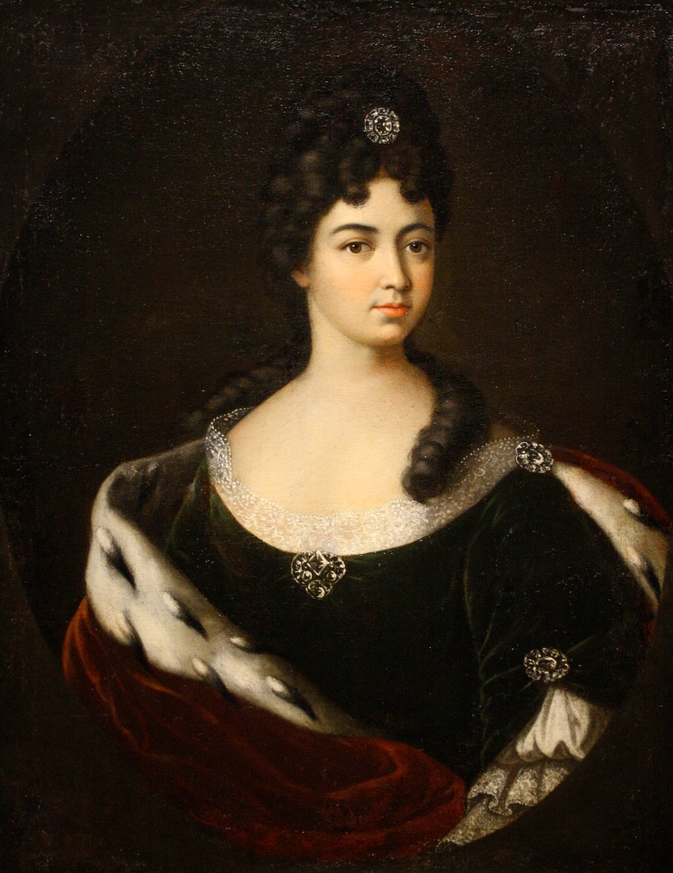 Ritratto della contessa Smaragda Maria Cantemir, fine anni 1710-inizio anni 1720 da Ivan Nikitich Nikitin