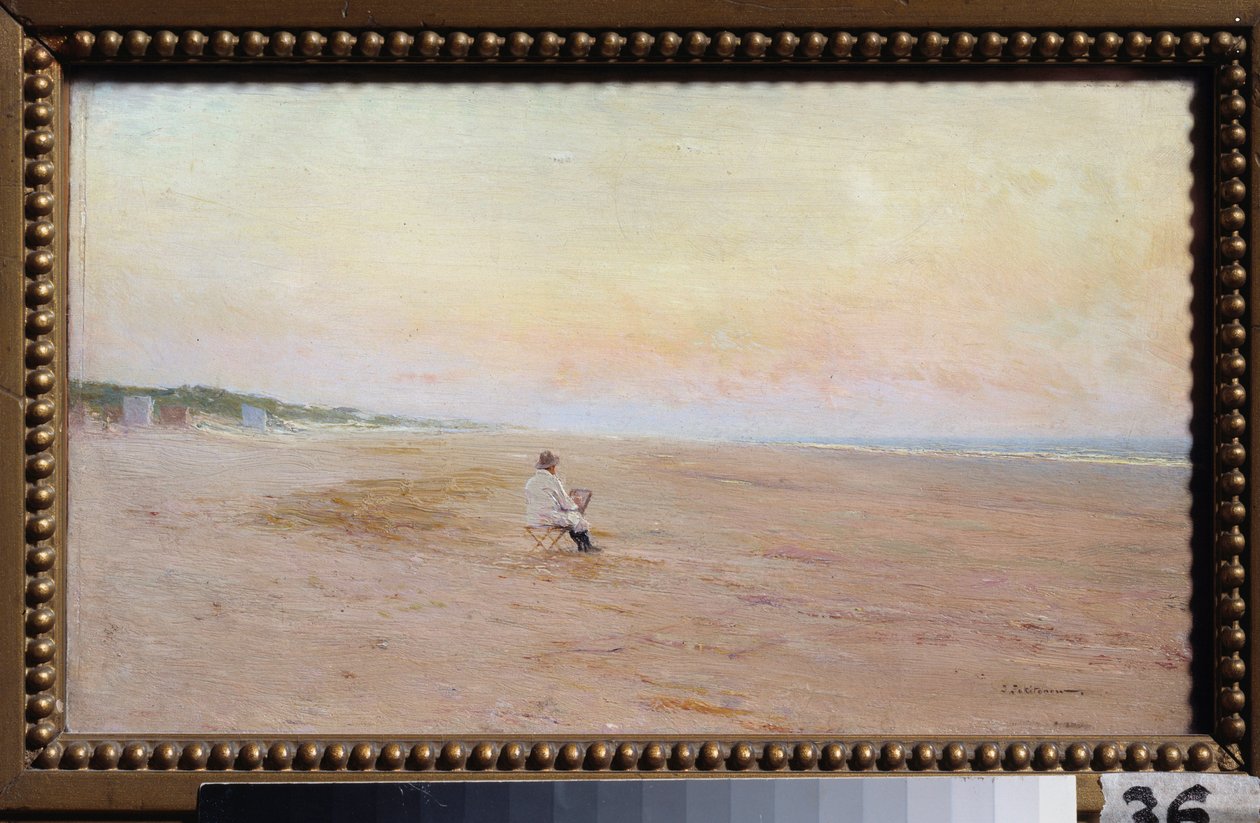 Artista sulla riva da Ivan Pavlovich Pokhitonov