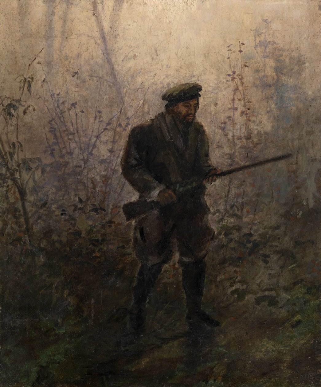 Cacciatore nella foresta da Ivan Pavlovich Pokhitonov