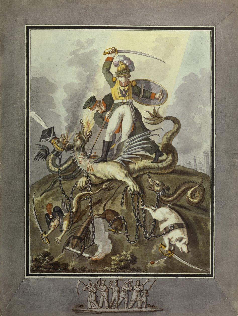 1812. Allegoria da Ivan Philippovich Tupylev