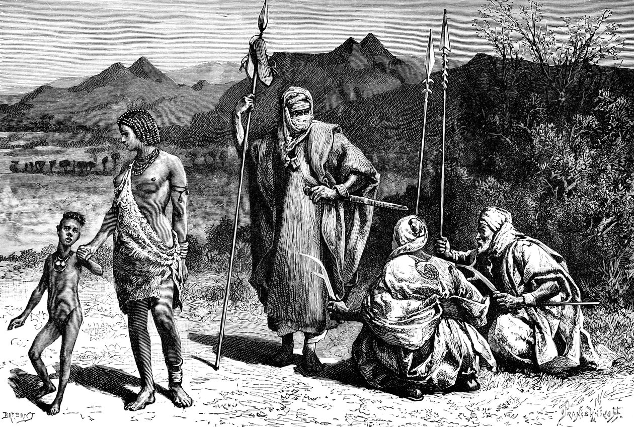 Un gruppo di Tibbus, Nord Africa, 1895 da Ivan Pranishnikoff
