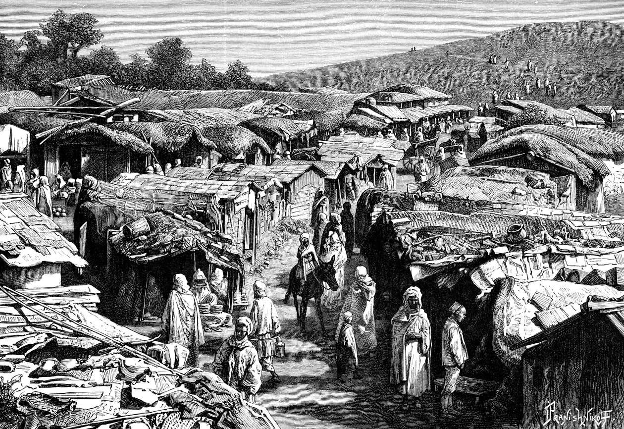 Il quartiere Beni-Ramasses, Costantina, Algeria, 1895 da Ivan Pranishnikoff