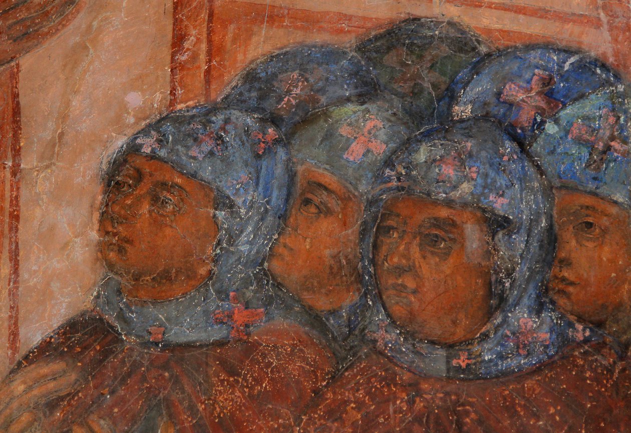 Affresco nella Cattedrale della Nostra Signora del Segno, Novgorod, inizio XVIII sec. da Ivan Yakovlevich Bakhmatov