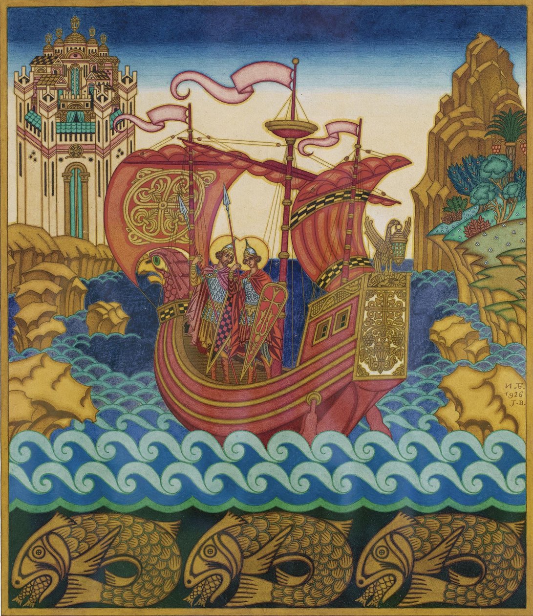 La Nave da Ivan Yakovlevich Bilibin