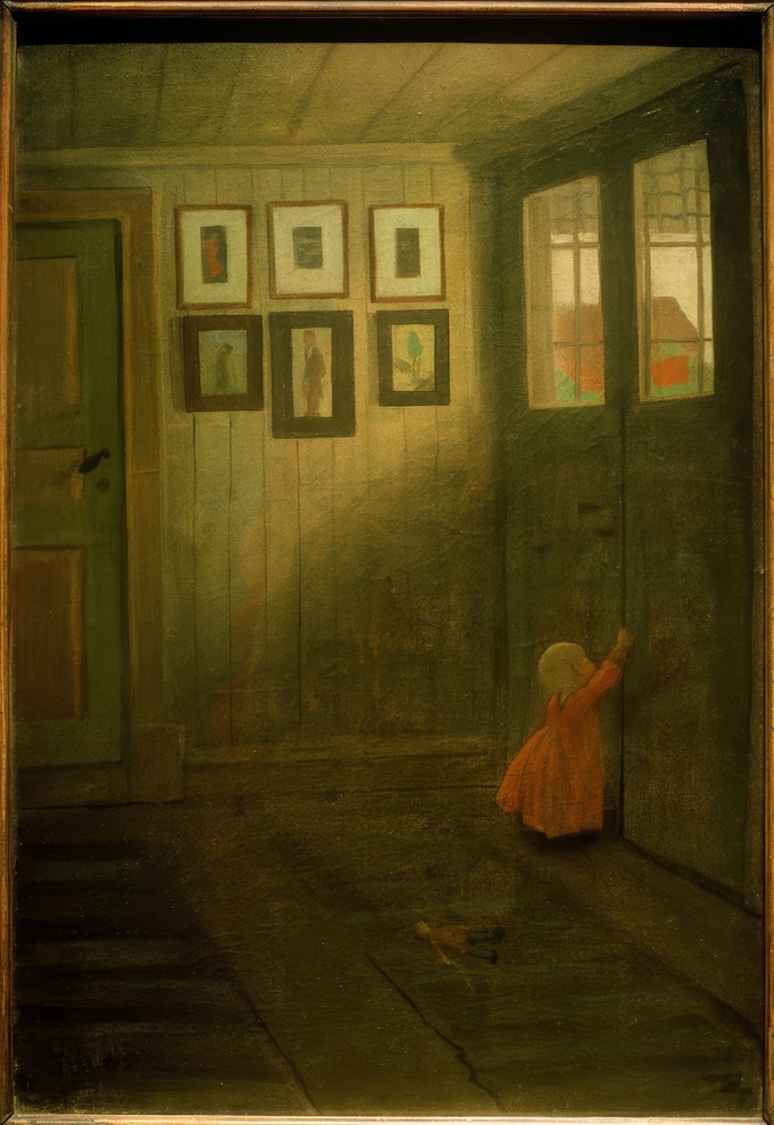La ragazza alla porta da Ivar Axel Henrik Arosenius