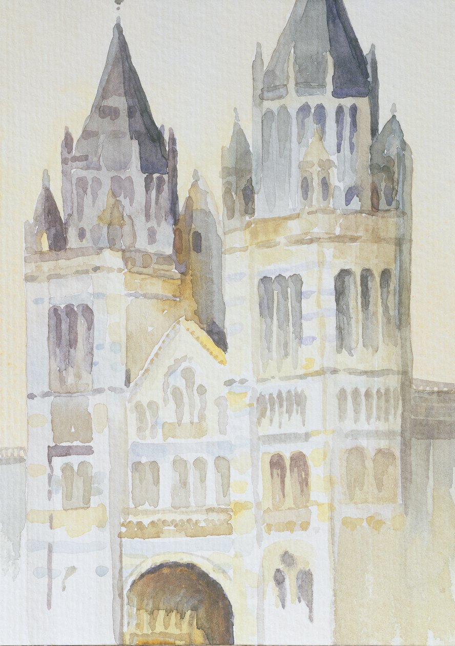 Ingresso principale del Museo di Storia Naturale, Londra, Giorno, 1994 da Izabella Godlewska de Aranda