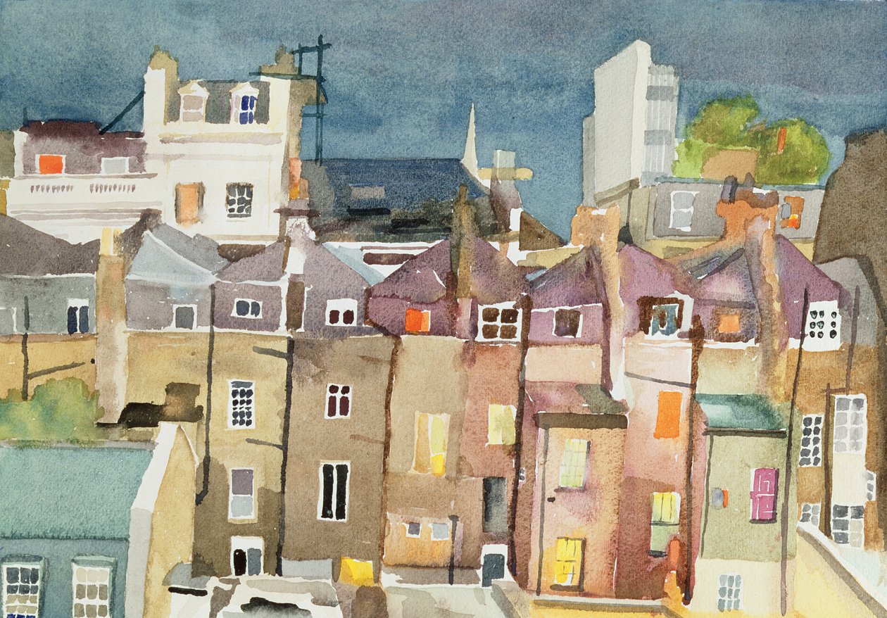 Vista dalla finestra posteriore di 48 Chester Square, SW1, 1982 da Izabella Godlewska de Aranda