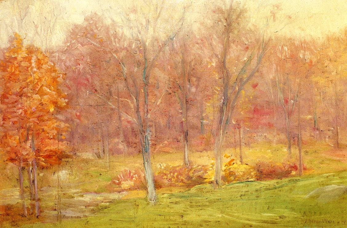 Pioggia autunnale da J. Alden Weir