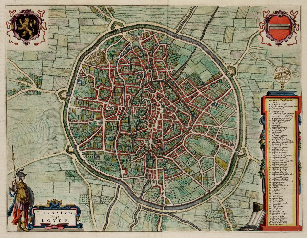 Lovanio, Belgio; Atlas Van Loon da J. Blaeu