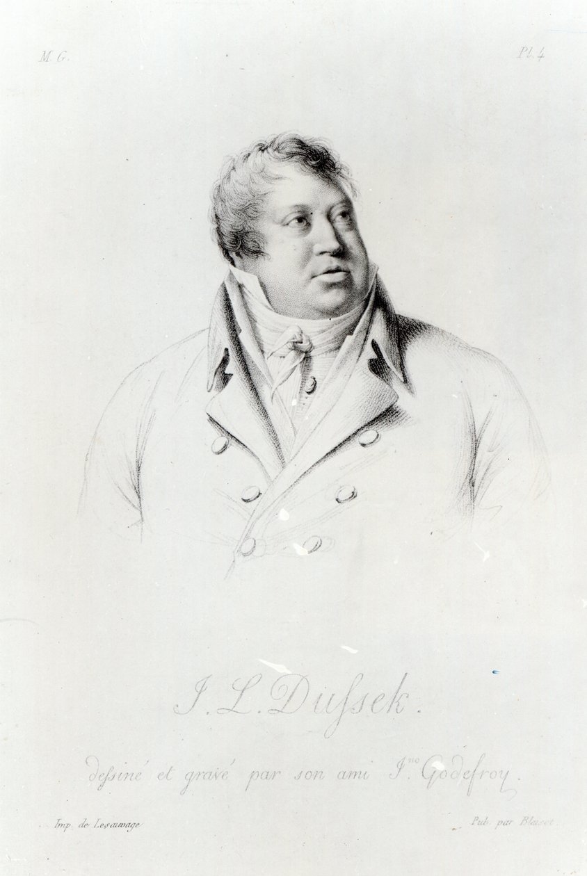 Jan Ladislav Dussek (1760-1812) da J. Godefroy