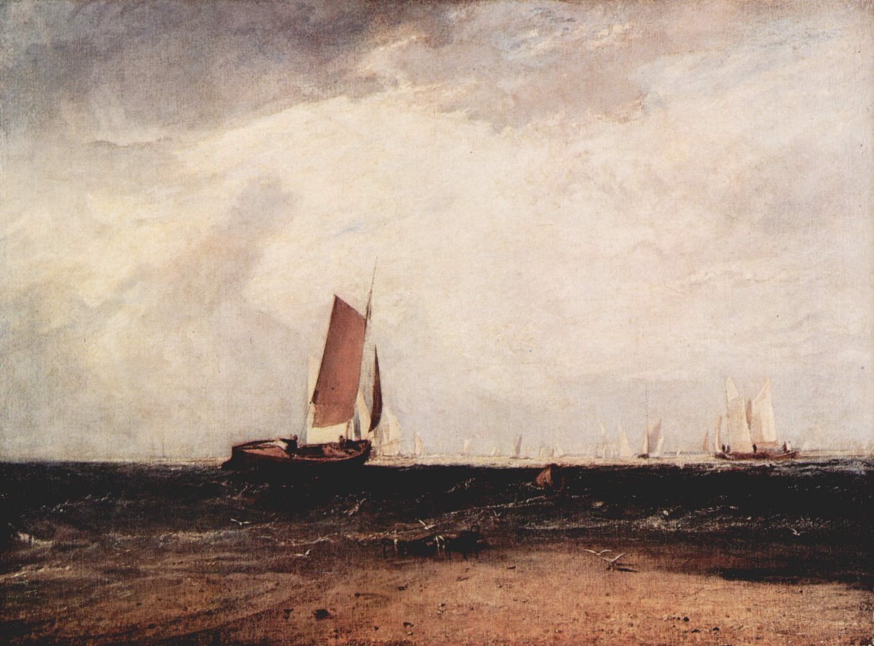 Pesca al Blythe-sand, la Marea Sale da Joseph Mallord William Turner