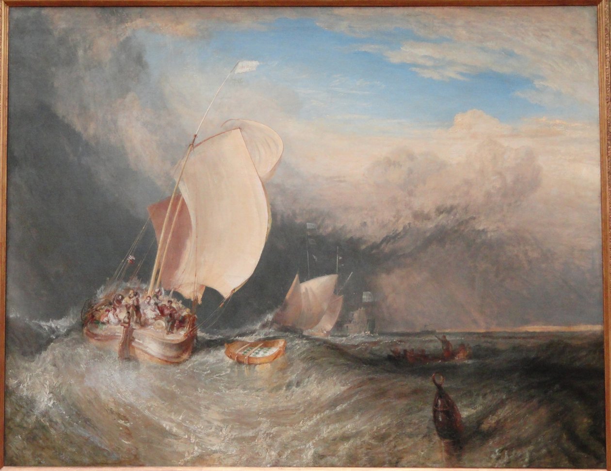 Barche da pesca con venditori ambulanti che contrattano per il pesce da Joseph Mallord William Turner