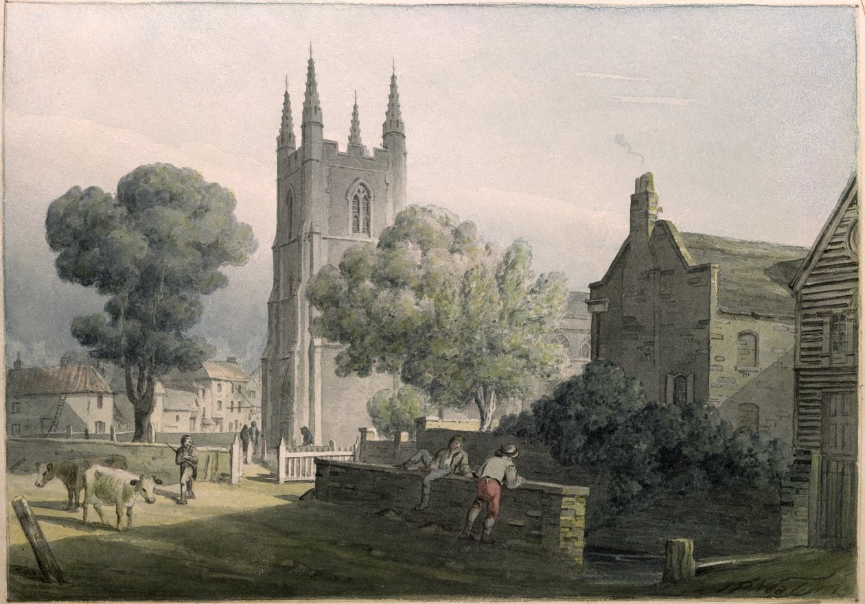 Chiesa parrocchiale di Croydon da John Preston Neale