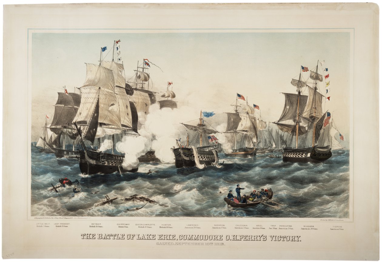 La Battaglia del Lago Erie, Vittoria del Commodoro O.H. Perry, 1878 da J. P. Newell