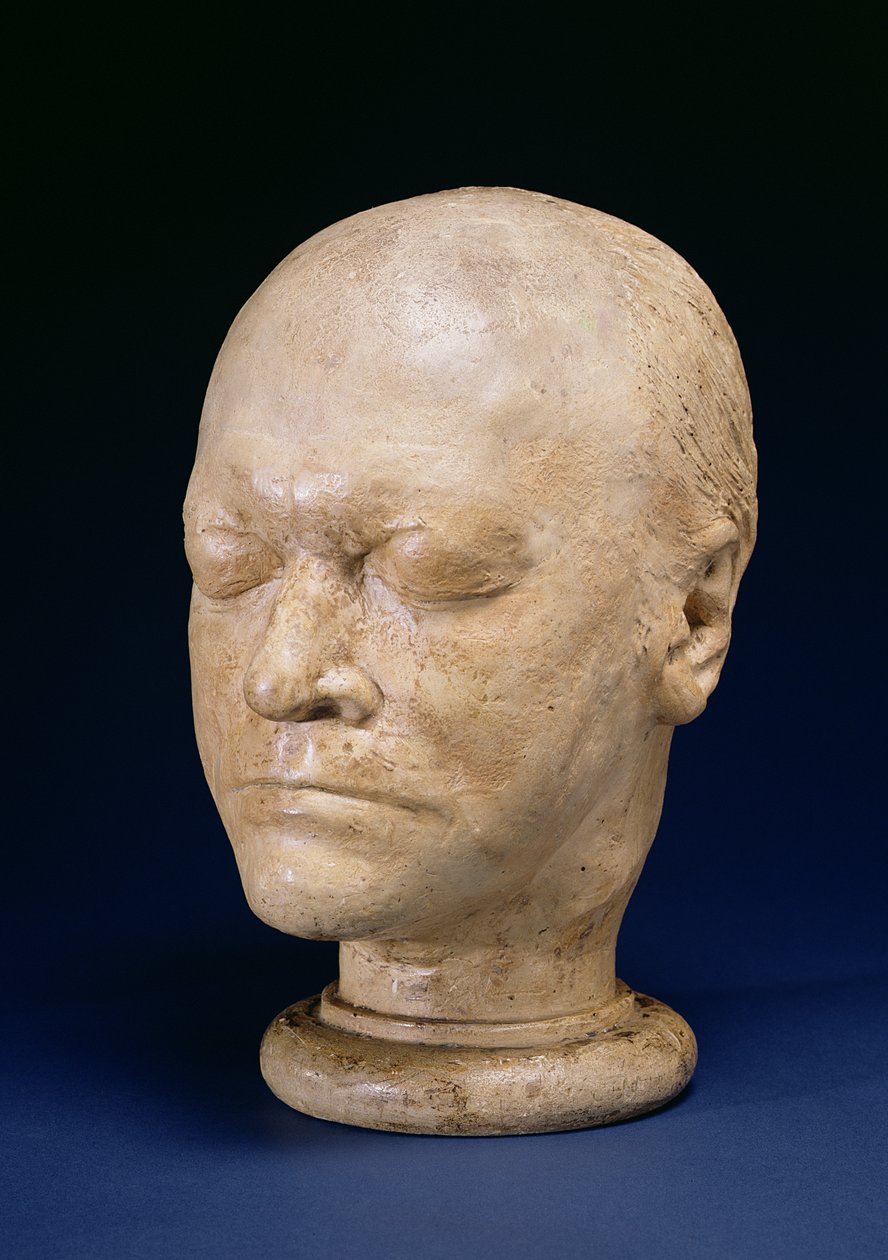 William Blake (1757-1827) maschera mortuaria, 1823 da J. S Deville