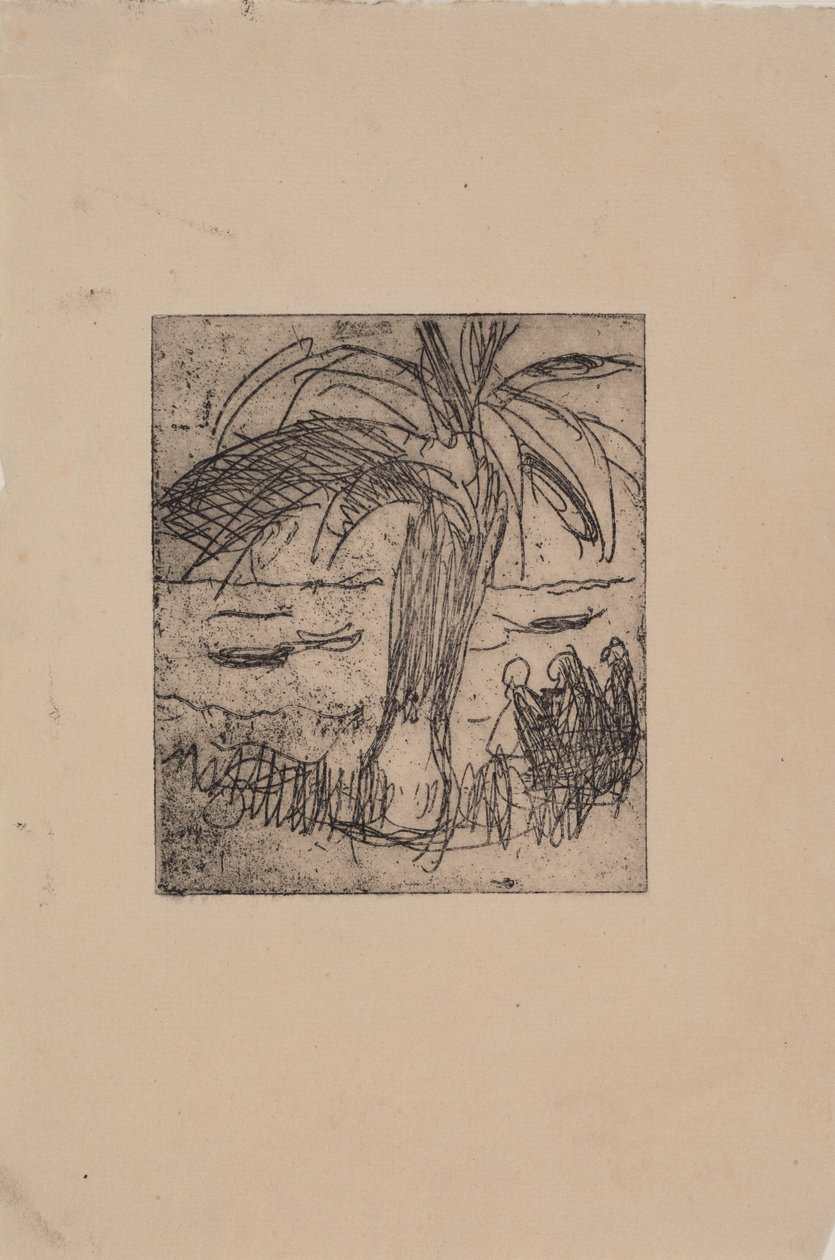 Palma vicino al mare da J.A. Jerichau