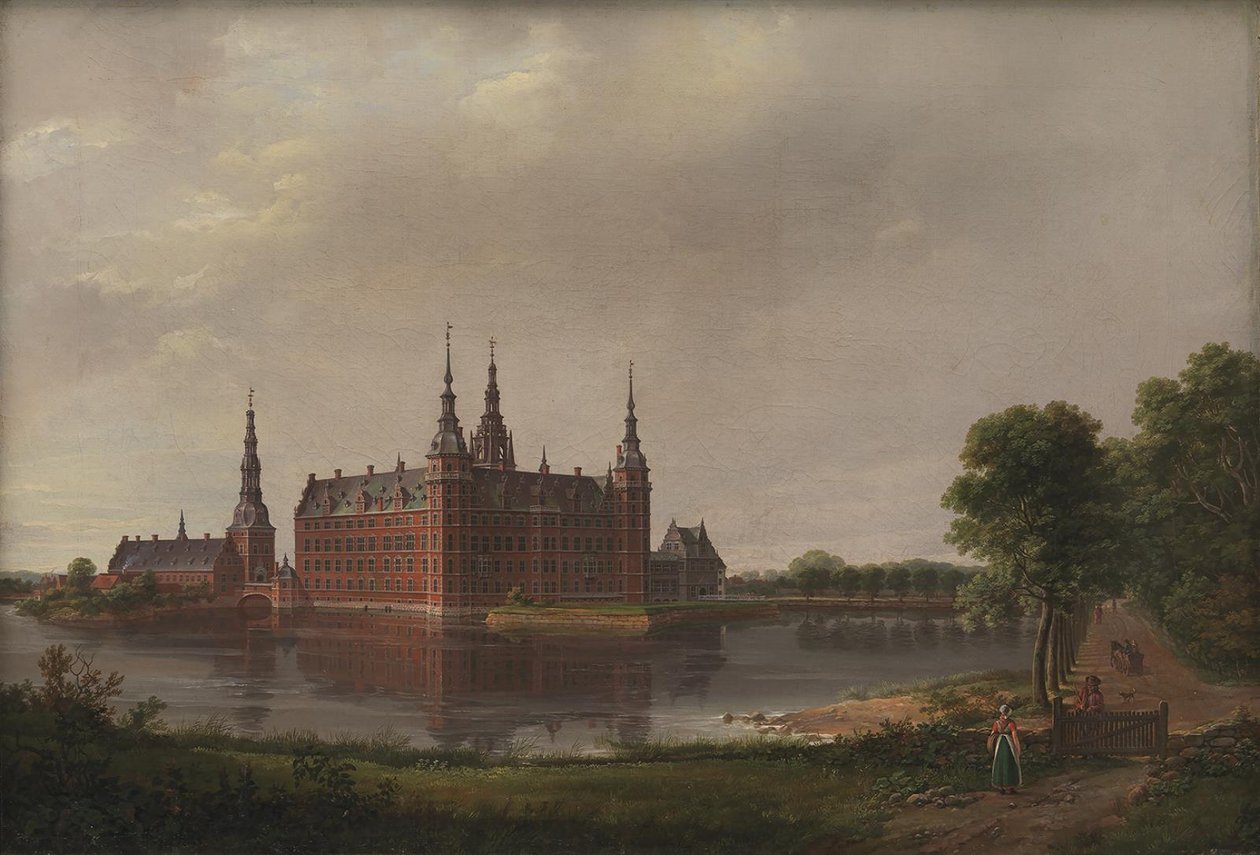 Castello di Frederiksborg da Johan Christian Dahl