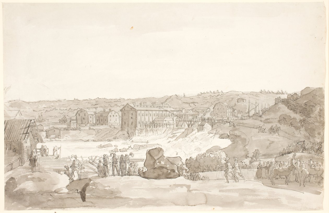 Prospetto di Kongsberg da Johan Christian Dahl