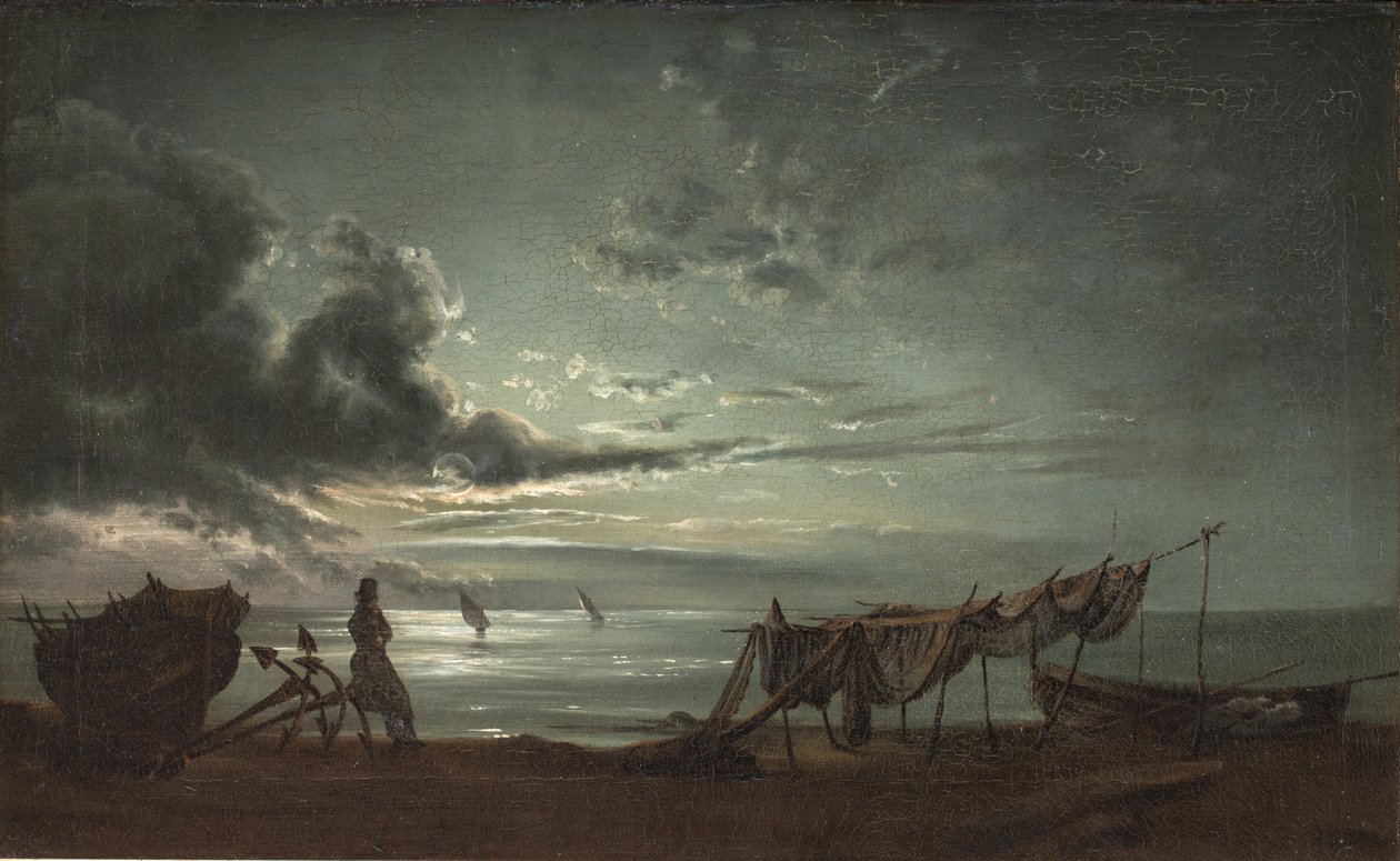 Il Golfo di Napoli. Chiaro di luna da Johan Christian Dahl