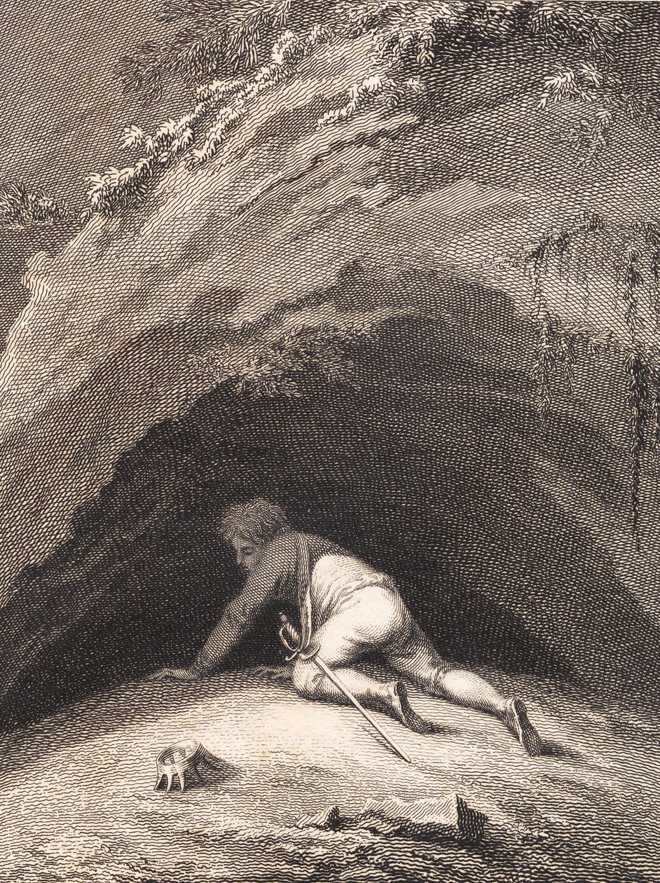 Il battuto Niels Klim si nasconde nella caverna da J.F. Clemens