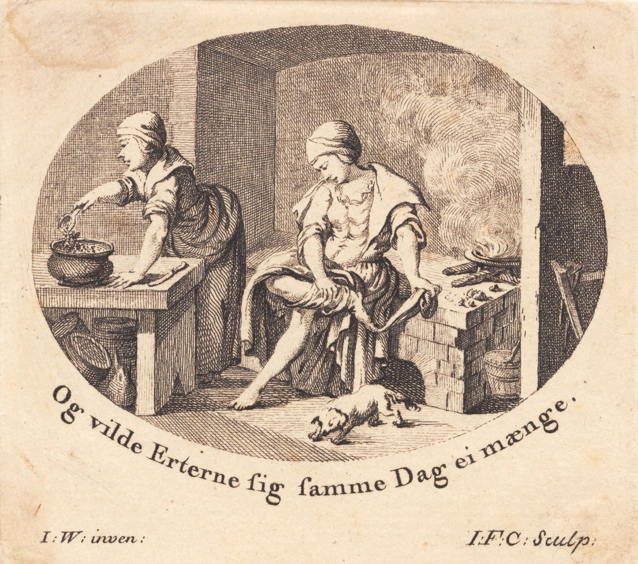 Dorothea in cucina da J.F. Clemens