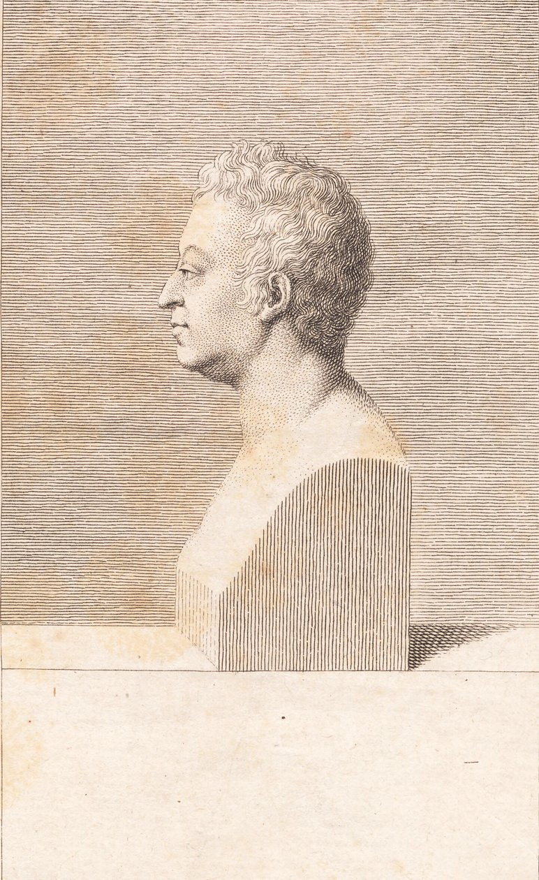 Busto di un uomo da J.F. Clemens