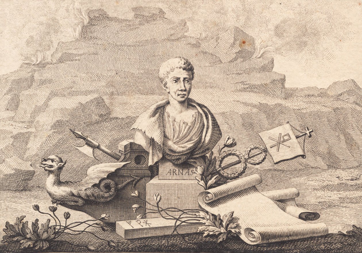 Il collezionista di manoscritti Arni Magnusson da J.F. Clemens