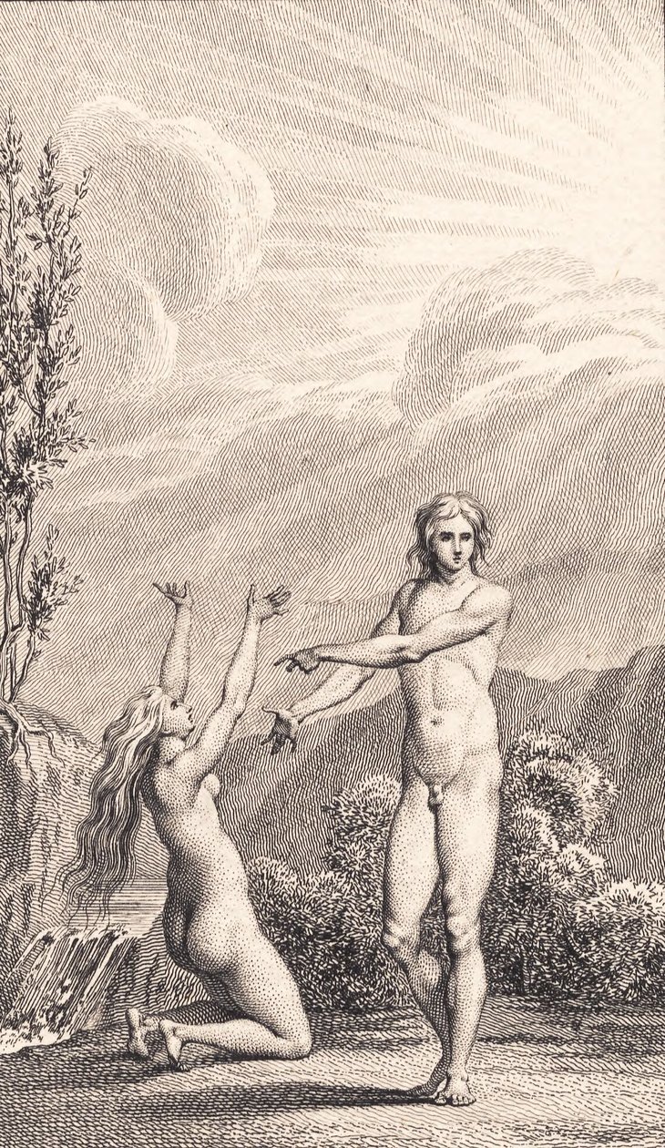 Illustrazione per "Adam ed Eva" di Ewald. II da J.F. Clemens