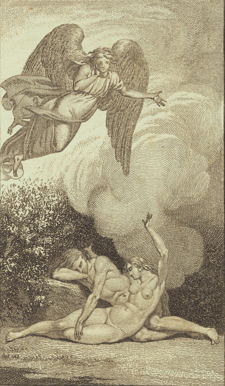 Illustrazione per Ewalds "Adamo ed Eva". I da J.F. Clemens