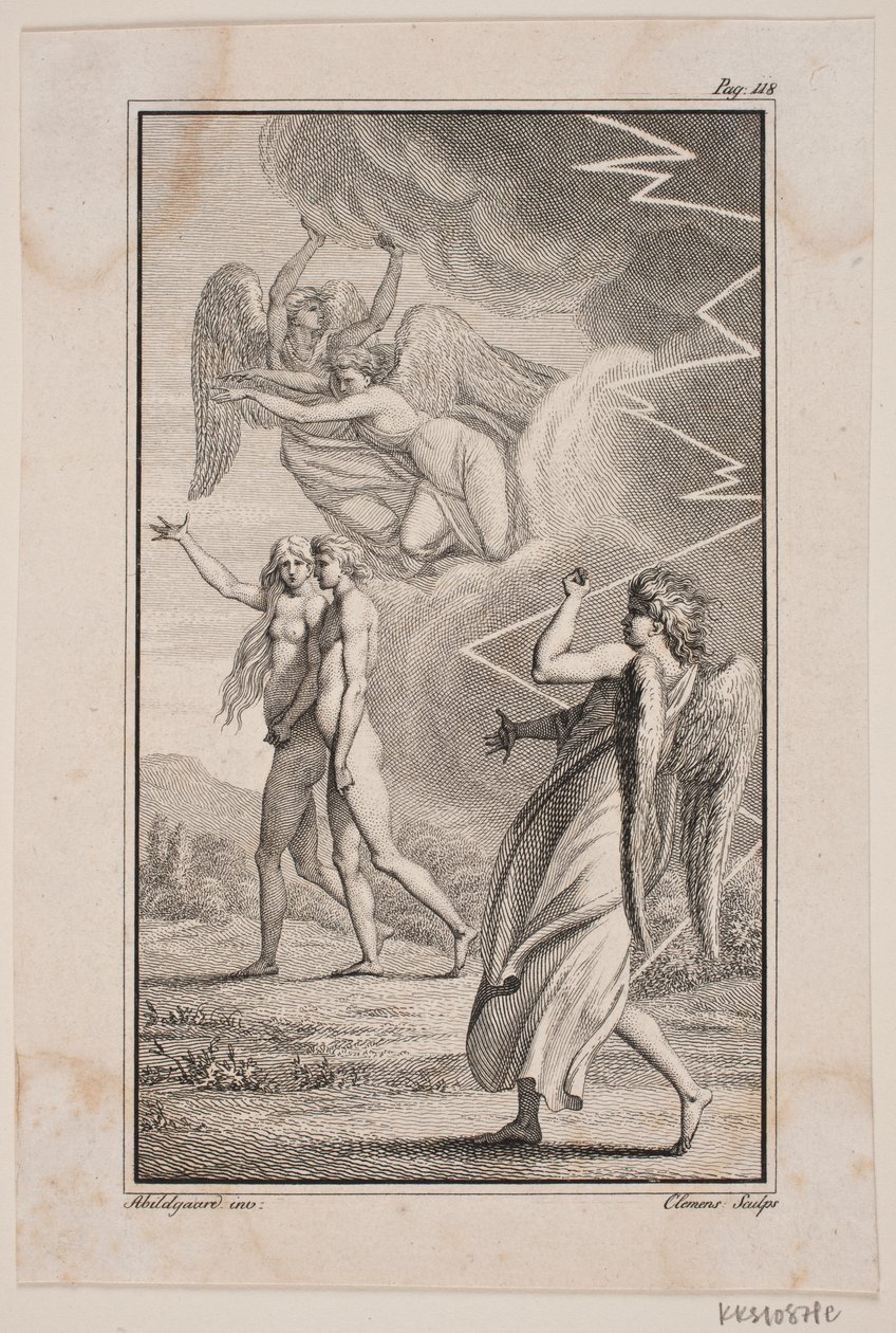 Illustrazione per "Adamo ed Eva" di Johannes Ewald V da J.F. Clemens