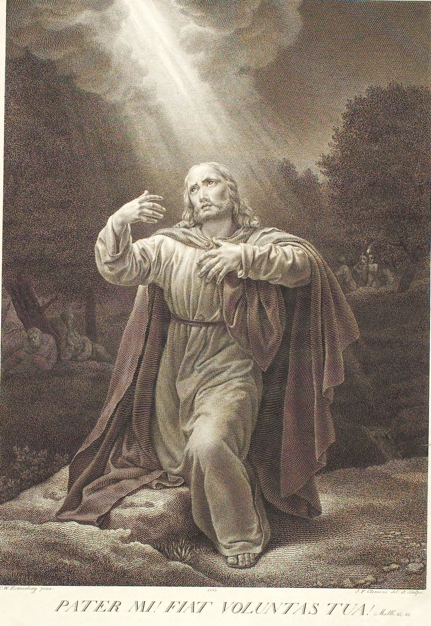 Cristo nel Giardino del Getsemani da J.F. Clemens