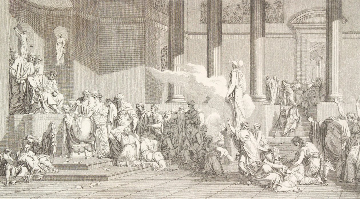 Sorteggio della gioventù ateniese da J.F. Clemens