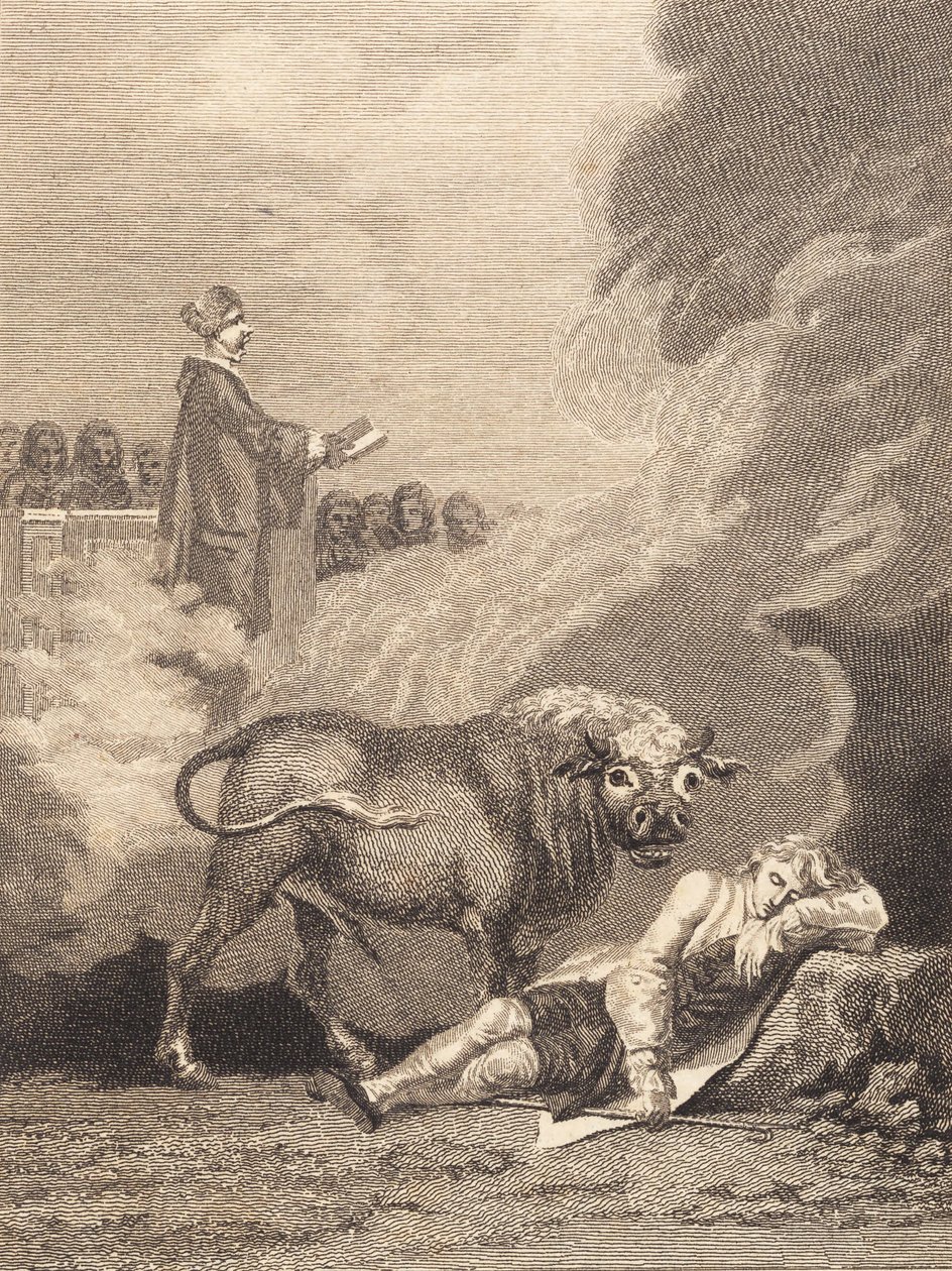 Niels Klim crede di sentire il diacono nella chiesa di Fane. II da J.F. Clemens