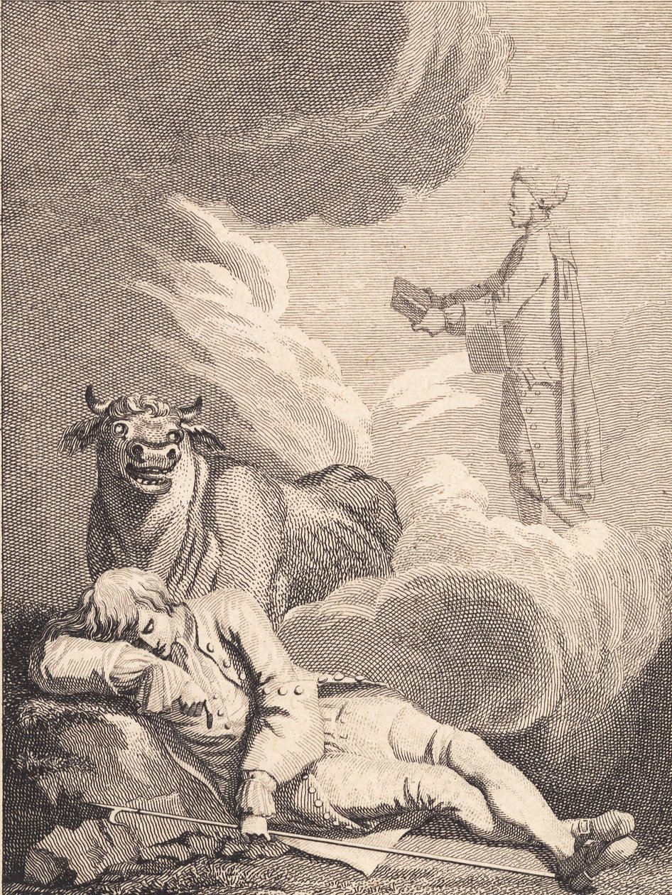 Niels Klim crede di sentire il diacono nella chiesa di Fane. I da J.F. Clemens