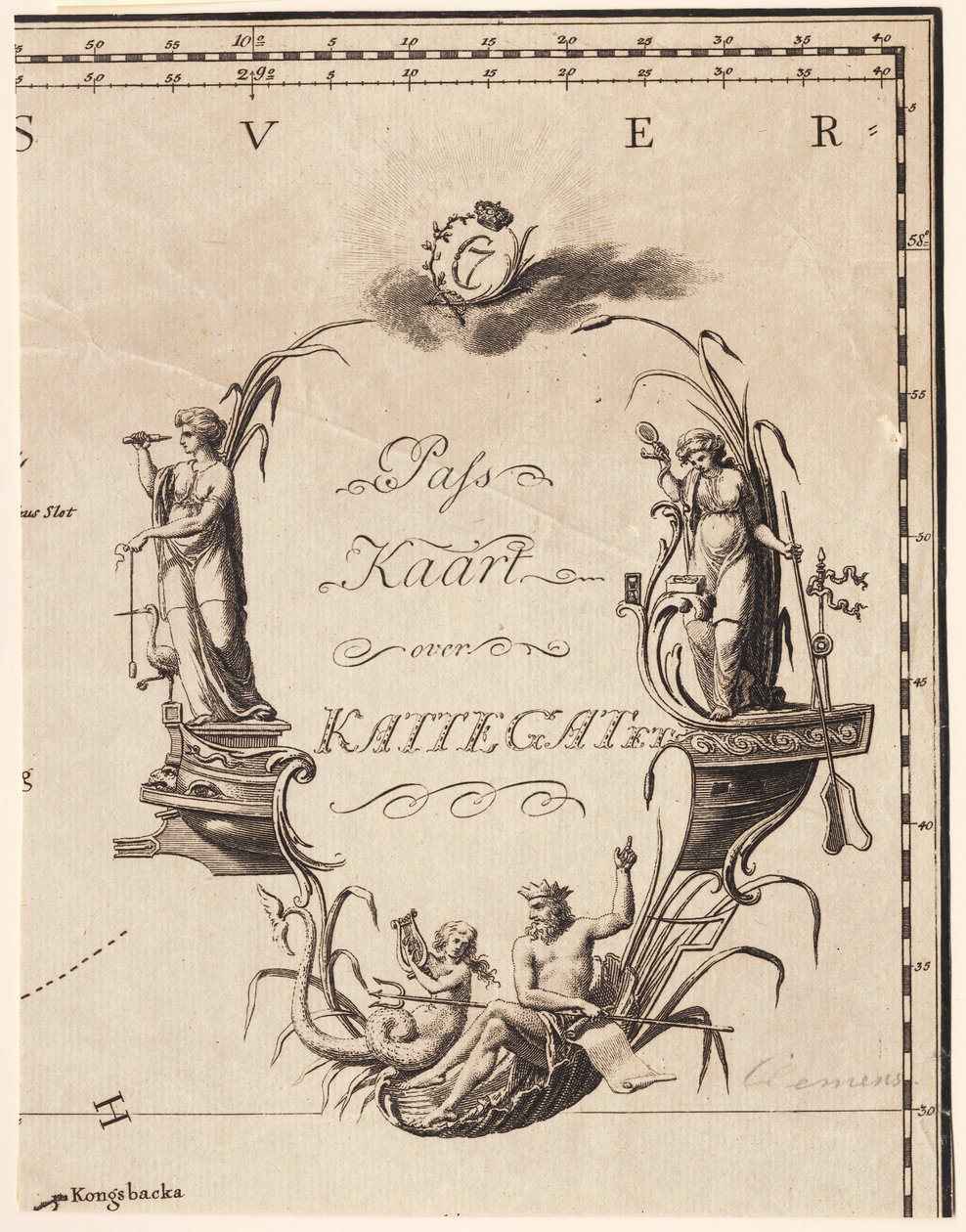 "Pass Kaart over Kattegatet" da J.F. Clemens