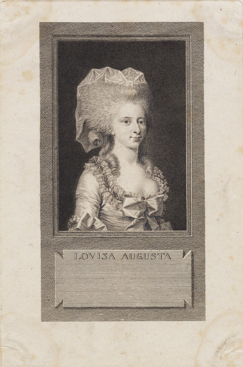 Ritratto della principessa Louisa Agusta da J.F. Clemens
