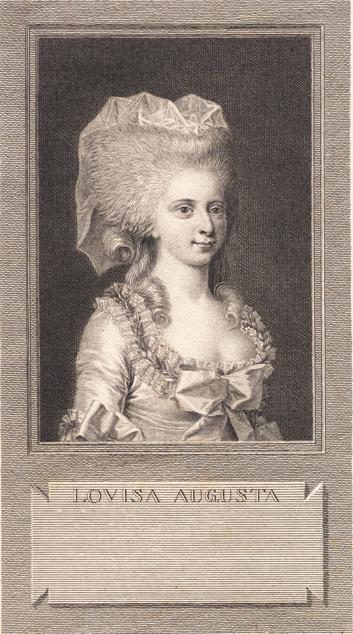 Ritratto della principessa Louise Augusta da J.F. Clemens