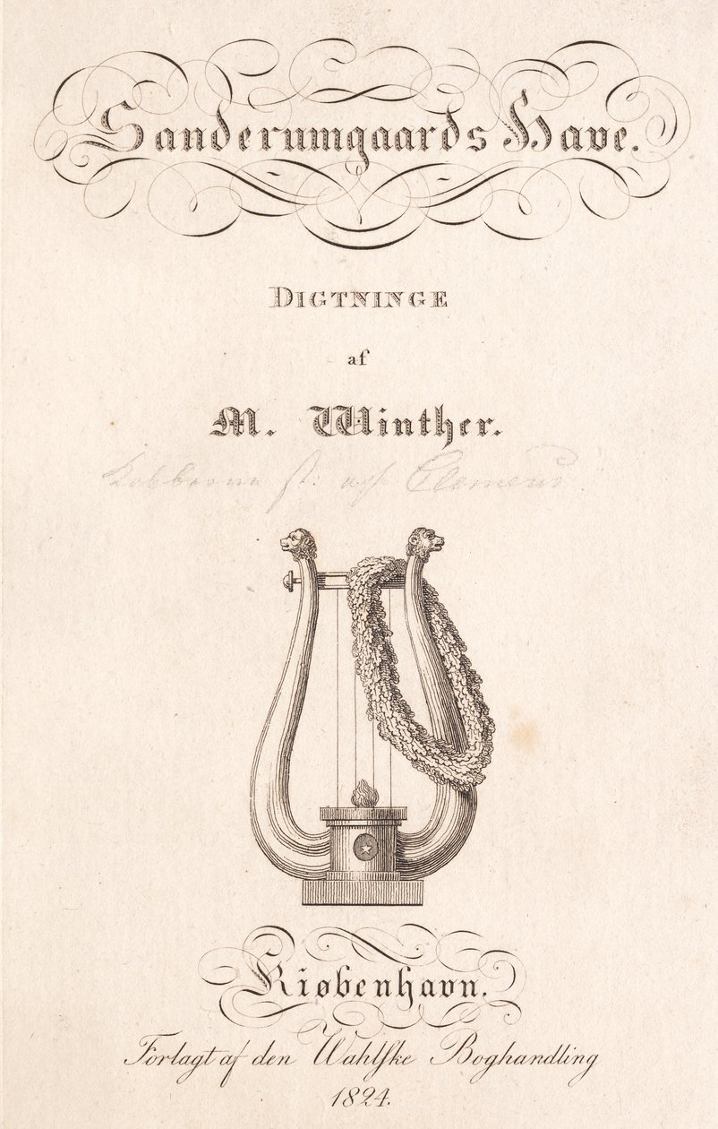 Il giardino di Sanderumgaard. Poesie di M. Winther da J.F. Clemens