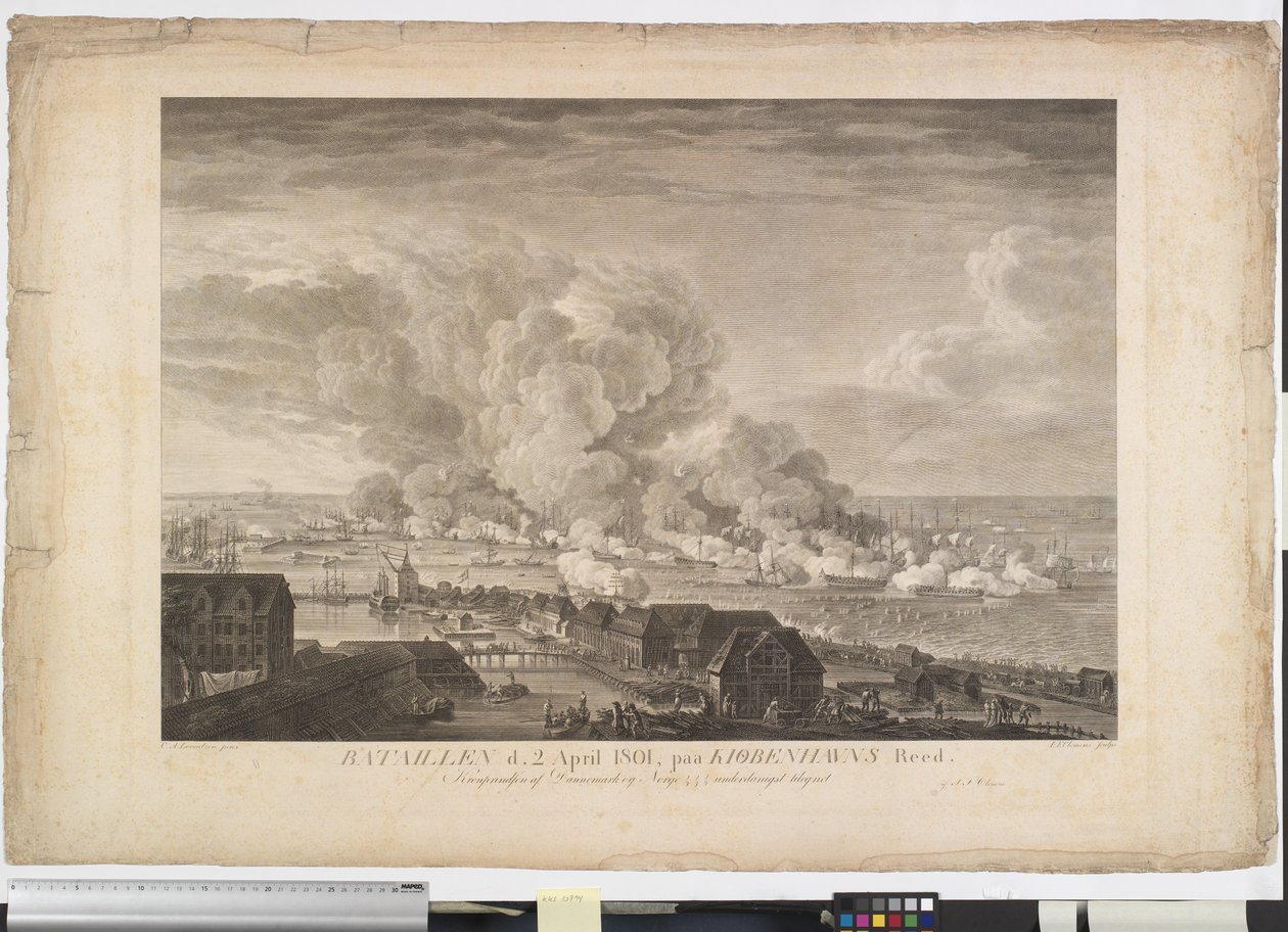 La battaglia di Reden, 2 aprile 1801 da J.F. Clemens