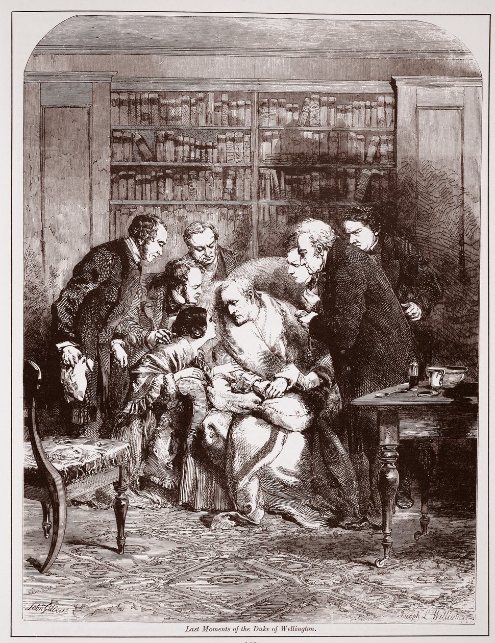 Ultimi momenti del Duca di Wellington da J.L. Williams