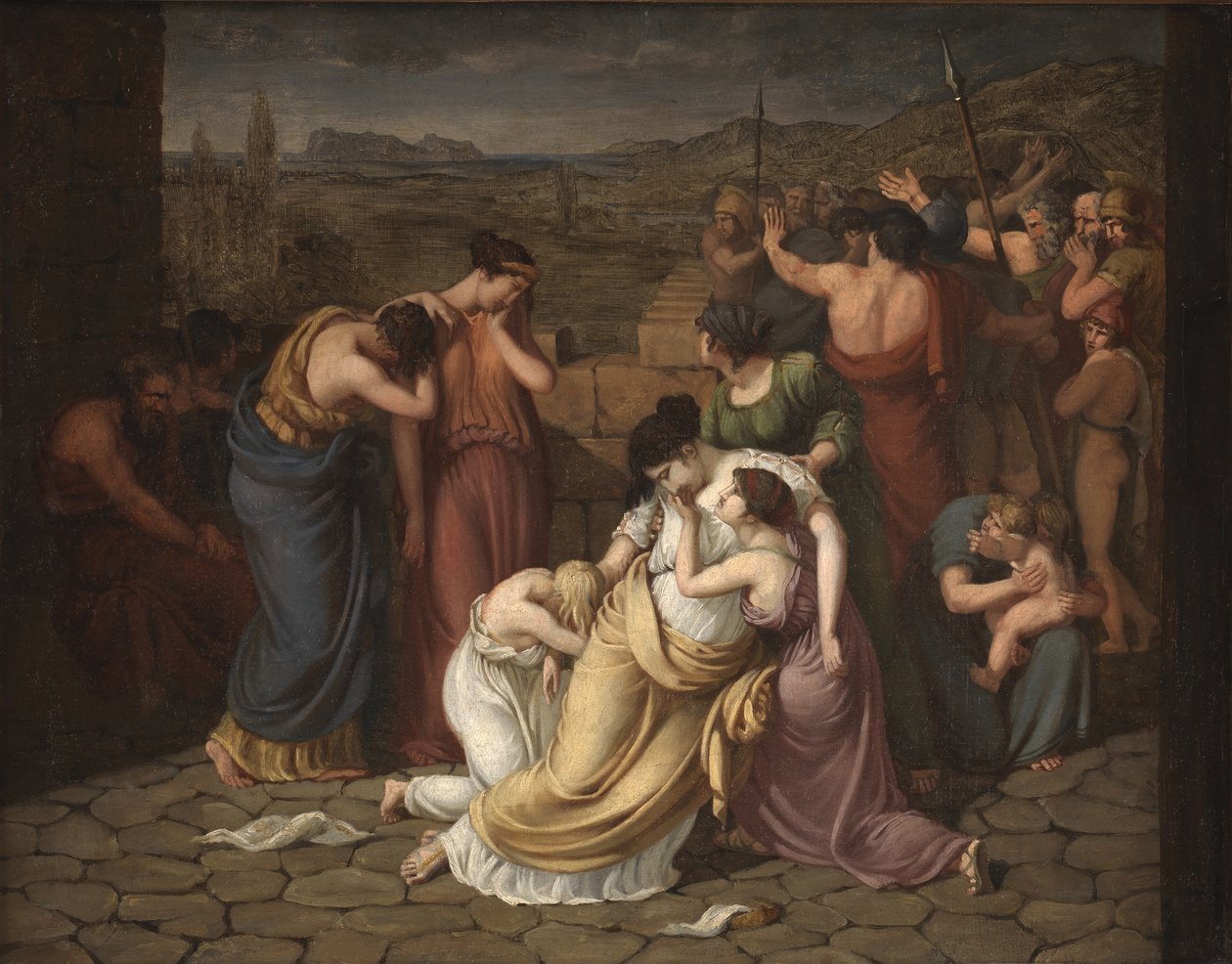 Andromaca disperata alla vista del corpo di Ettore da J.L. Lund
