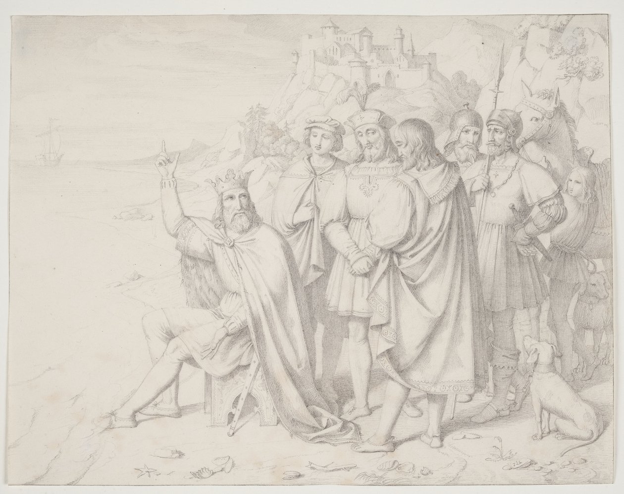 Knud il Grande sulla riva da J.L. Lund