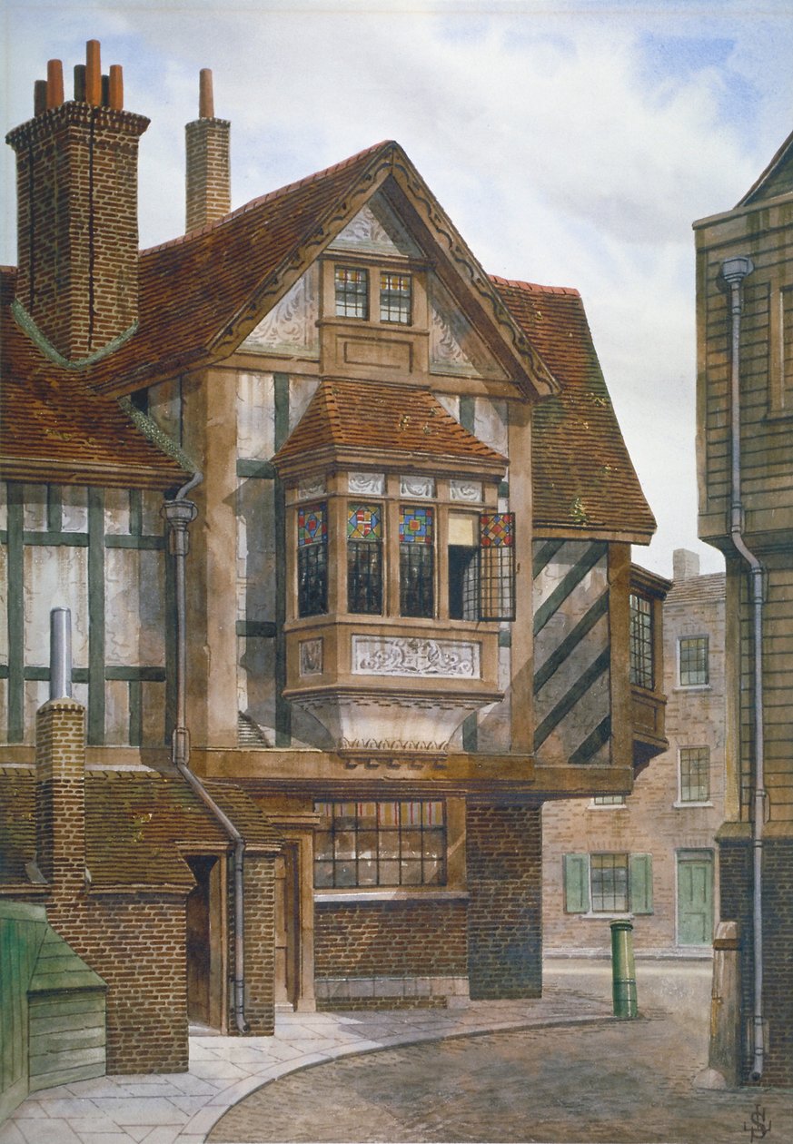 Case in Bishopsgate, Città di Londra, 1860 da JL Stewart