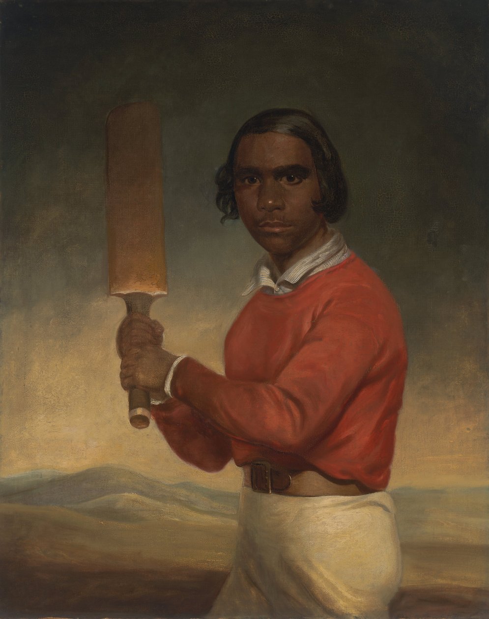 Ritratto di Nannultera, un giovane giocatore di cricket di Poonindie da J.M. Crossland