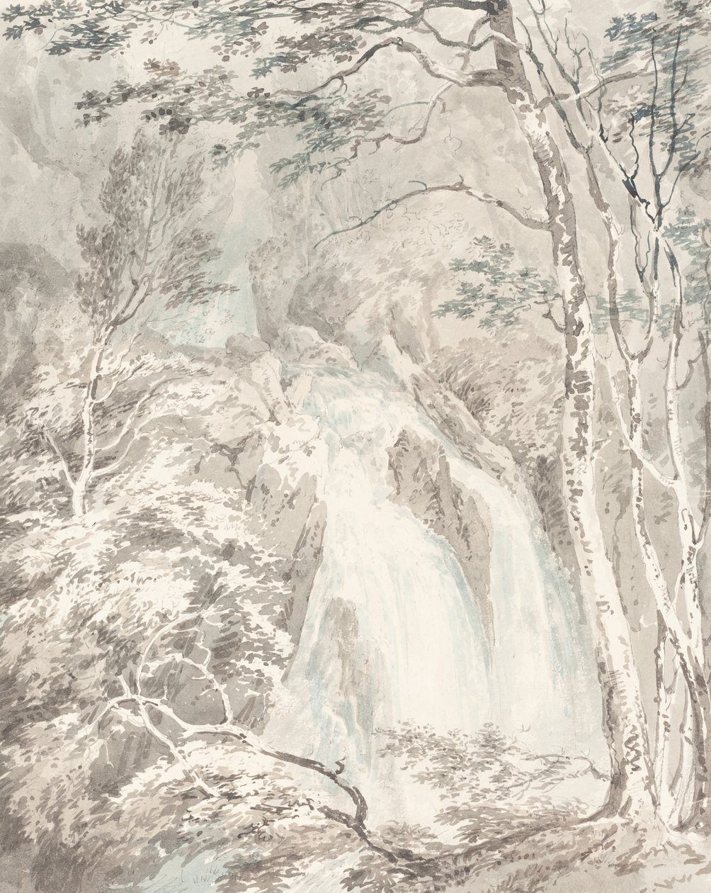 Una Cascata, 1795-1796 da Joseph Mallord William Turner