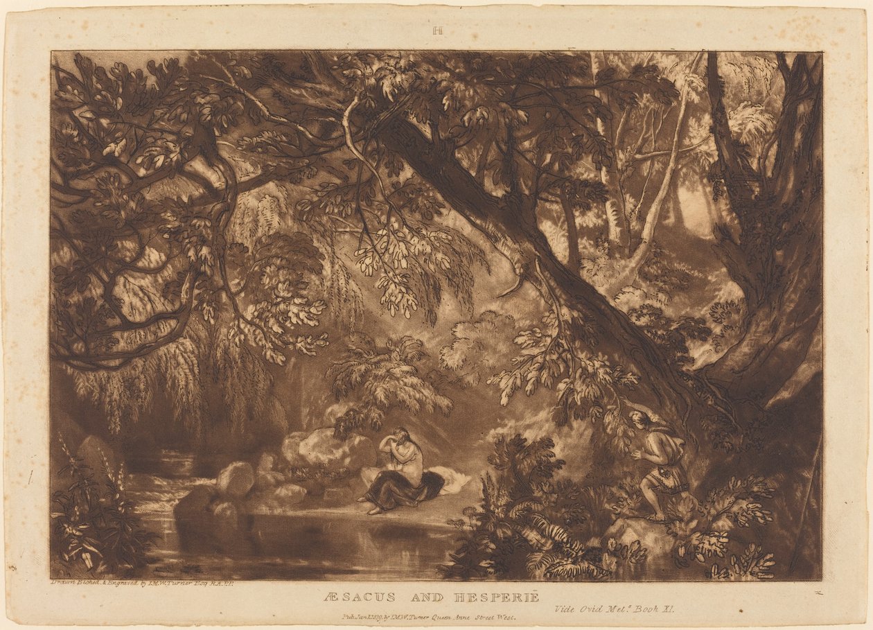 Esaco e Esperie da Joseph Mallord William Turner